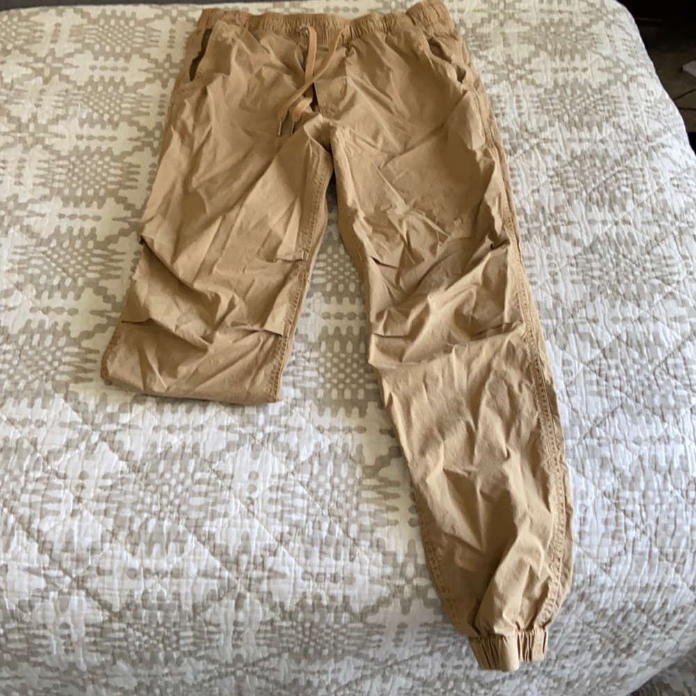 Khaki joggers from AE